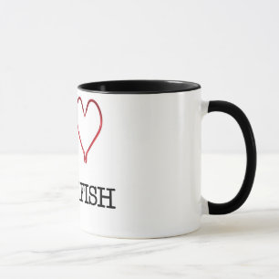 Mug [Tasse de sonnerie du goujon de mer I de coeur]