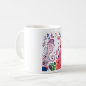 Mug Tasse. Dessin d'hippocampes (Devant gauche)