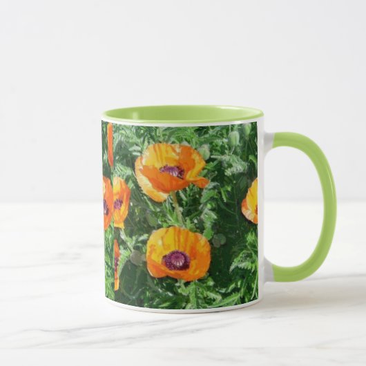 Mug Tasse, fleurs (pavots) (Droite)