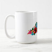 Mug tasse, Hongrois, broderie, kalocsai (Gauche)
