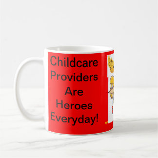 Mug Tasse. Les fournisseurs de Childcare sont des