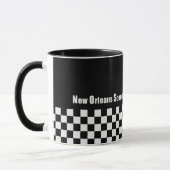Mug tasse, logo de NOSG sur le damier (Gauche)