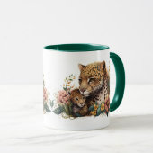 Mug Tasse Maman Guépard et Petit (Devant droit)