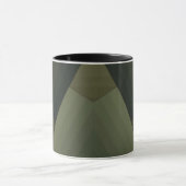 Mug Tasse, Patchwork, combiné, olive, vert, rayé (Centre)