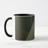 Mug Tasse, Patchwork, combiné, olive, vert, rayé (Gauche)