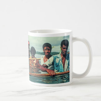 Mug Tasse, "pêchant au village de Naivuruvuru, Fidji "