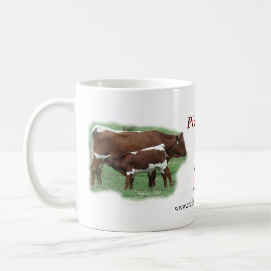 Mug Tasse-personnaliser de chariot et de veau (Gauche)