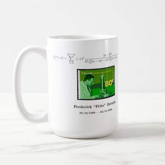 Mug tasse, polynômes de disque de Zernike (Gauche)