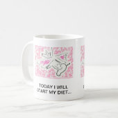 Mug Tasse. Quand les porcs volent je… (Devant gauche)