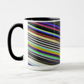 Mug Tasse. Rayures rapides multicolores (Gauche)
