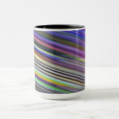 Mug Tasse. Rayures rapides multicolores (Centre)