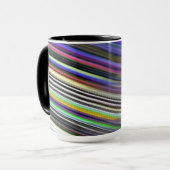 Mug Tasse. Rayures rapides multicolores (Devant gauche)