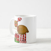Mug Tasse-Rudolph le renne rouge de nez (Devant gauche)