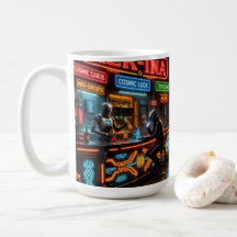 mug / tasse Saloon Cyberpunk Western Sci