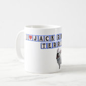 MUG TASSE/TASSE - TERRIERS DE JACK RUSSELL D'AMOUR D'I (Devant gauche)