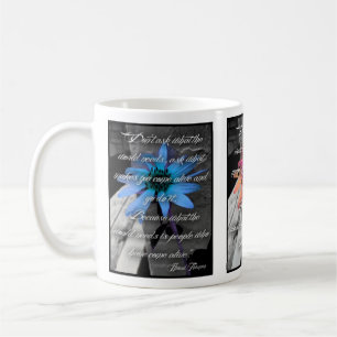 Mug Tasse, tournesols de couleur Citation "allez le fa