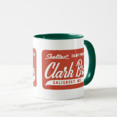 Mug Tasse, vert et rouge de café de frères de Clark (Devant droit)