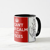 Mug Tasse/Zodiaque-Poissons combinés faits sur (Devant droit)