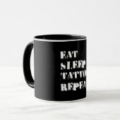 Mug Tatouage-Cadeau Drôle Dit Tatoué (Devant gauche)