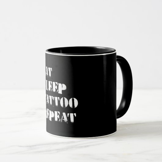 Mug Tatouage-Cadeau Drôle Dit Tatoué (Devant droit)