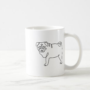 Mug Tatouage de Carlin d'une ligne _1