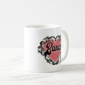 Mug tatouage de coeur de bunco (Devant droit)