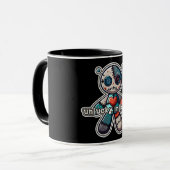 Mug Tatouage de cœur de squelette de véritable amour (Devant gauche)