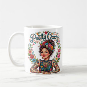 Mug Tatouage de dame florale assez fou