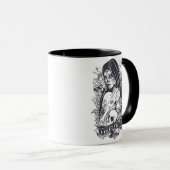 Mug Tatouage de femme à crâne sucré gothique (Devant droit)