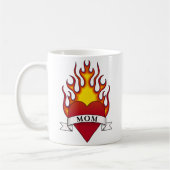 Mug Tatouage de maman au coeur du feu (Gauche)
