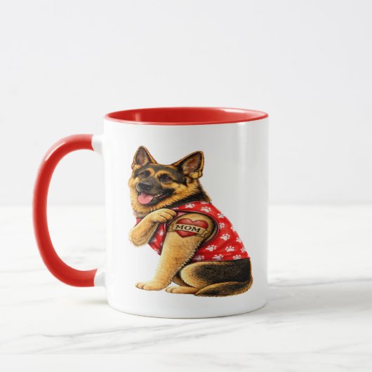 Mug Tatouage de maman Berger Allemand (Gauche)