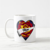 Mug Tatouage de maman du coeur rose (Gauche)