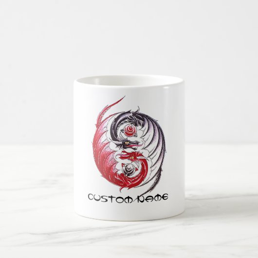 Mug Tatouage frais de Yin Yang de dragon (Centre)