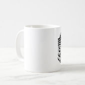 Mug Tatouage maori - noir et blanc (Devant gauche)