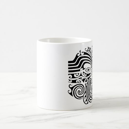 Mug Tatouage maori - noir et blanc (Centre)