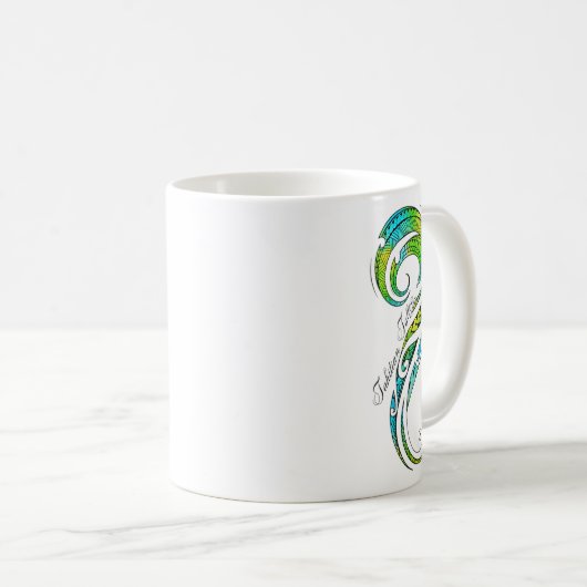 Mug Tatouage tahitien - Graphique de tatouage hawaïen (Devant droit)