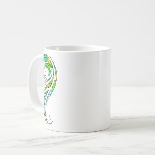 Mug Tatouage tahitien - Graphique de tatouage hawaïen (Devant gauche)