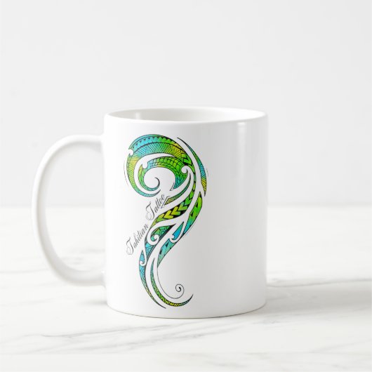 Mug Tatouage tahitien - Graphique de tatouage hawaïen  (Gauche)