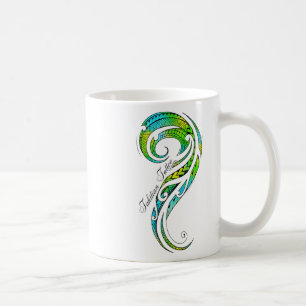 Mug Tatouage tahitien - Graphique de tatouage hawaïen 