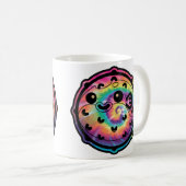 Mug Tatouage Tie Dye Poisson Lune (Devant droit)