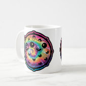 Mug Tatouage Tie Dye Poisson Lune (Devant gauche)