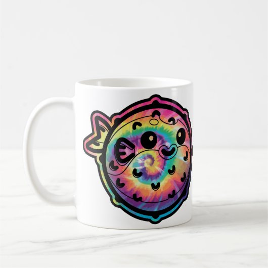 Mug Tatouage Tie Dye Poisson Lune (Gauche)