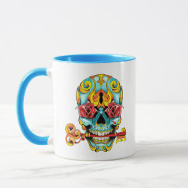 Mug tattoo Sugar skull Mok
