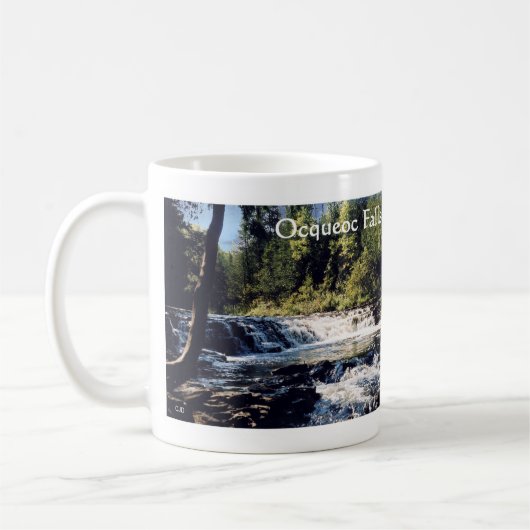 Mug Taupe de Ocqueoc Falls (Gauche)