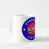 Mug Taupe de Straightedge (Devant gauche)