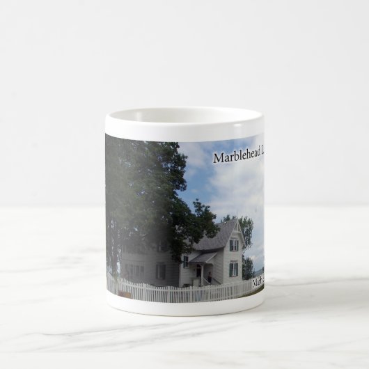 Mug Taupe du phare de Marblehead (Centre)