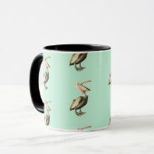 Mug Taupe pélicane chère et amusante (Devant gauche)