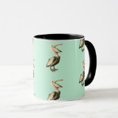 Mug Taupe pélicane chère et amusante (Devant droit)