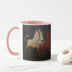 Mug Taurean Bulls Animal Art Abstrait