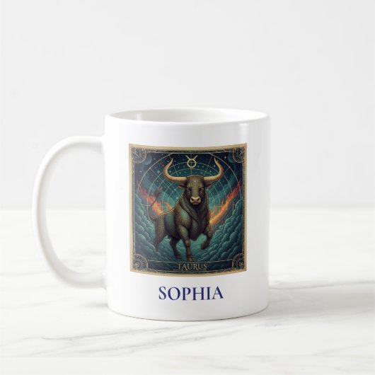 Mug Taureau Blue Celestial Zodiaque (Gauche)